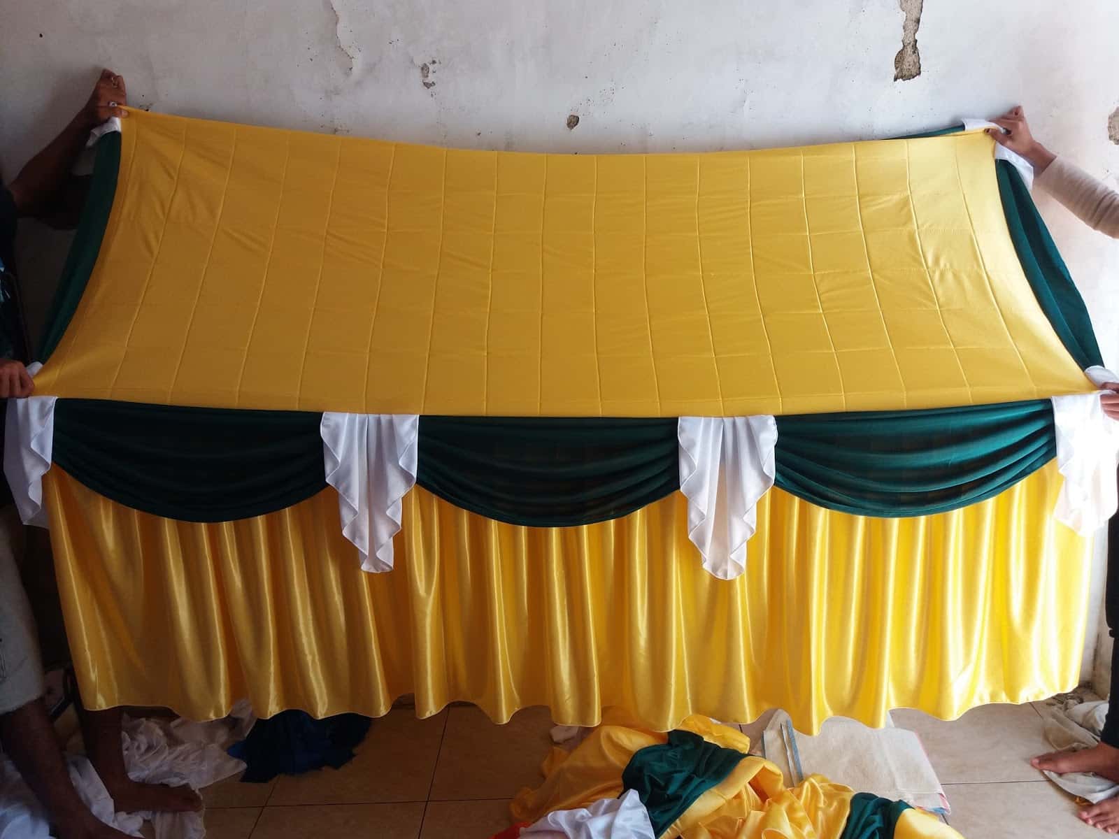 cover meja prasmanan, pesta, catering 2